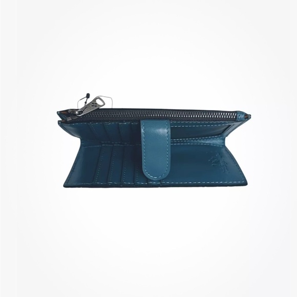 Patricia Nash Blue Leather Nazari Wallet - Picture 3 of 6